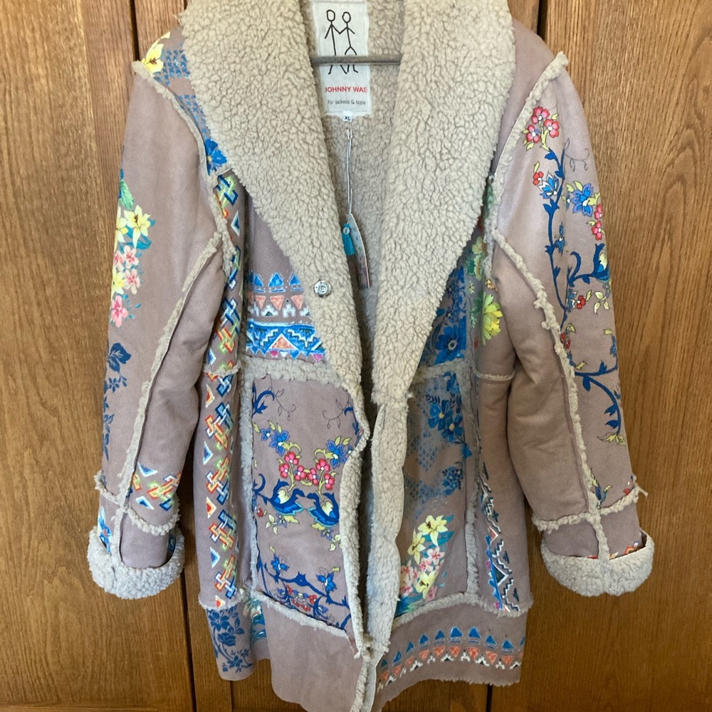 JohnnyWas Shearling Fall Jacket New